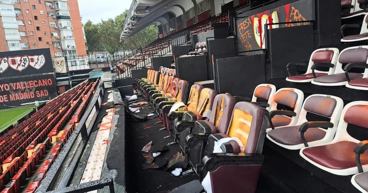 Rayo Vallecano: the stadium vandalized by ultras before